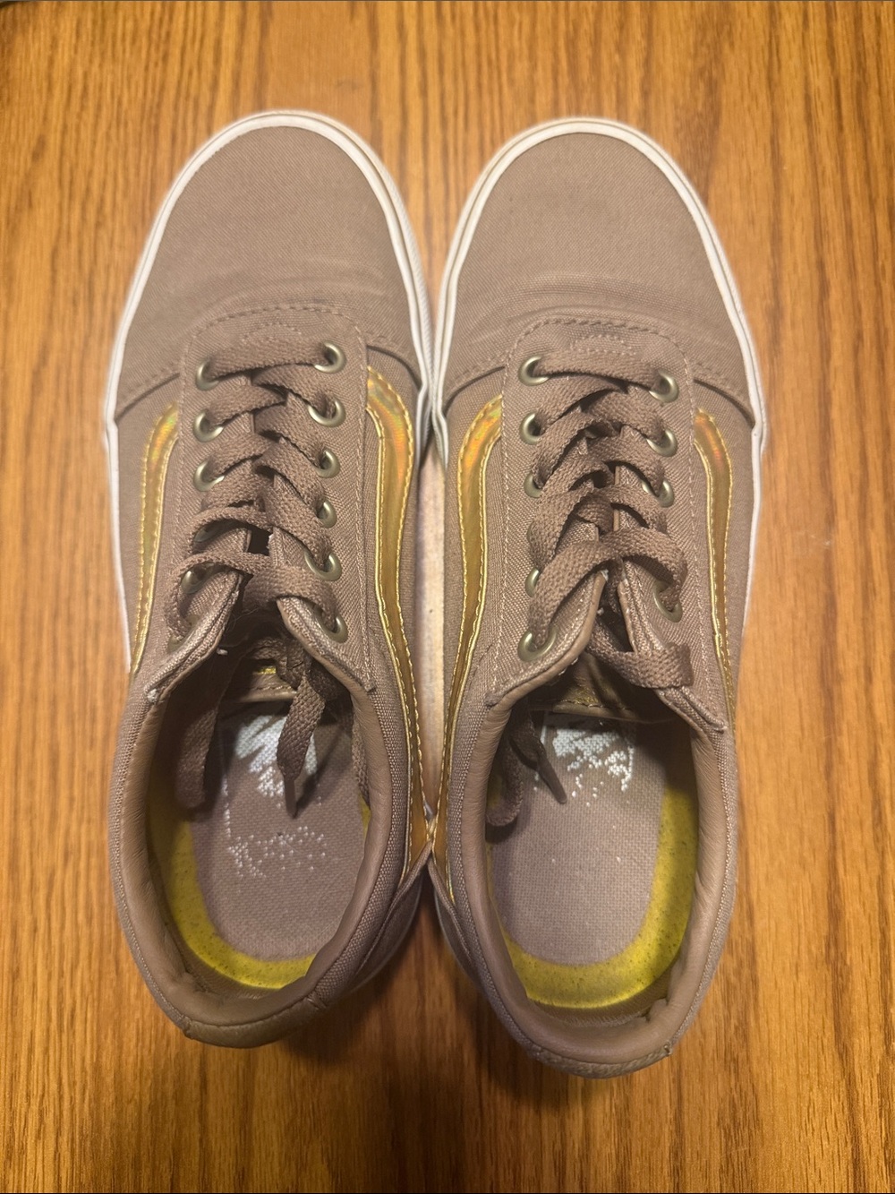 Vans ortholite brown and gold